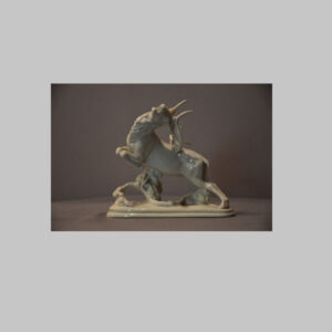 Porzellanfigur Hirsch, Augarten Wien