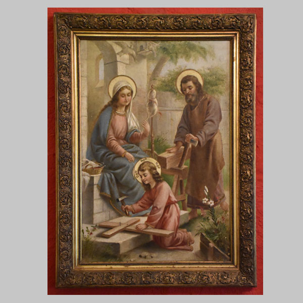Die Heilige Familie, Gemälde, 19. Jhd.