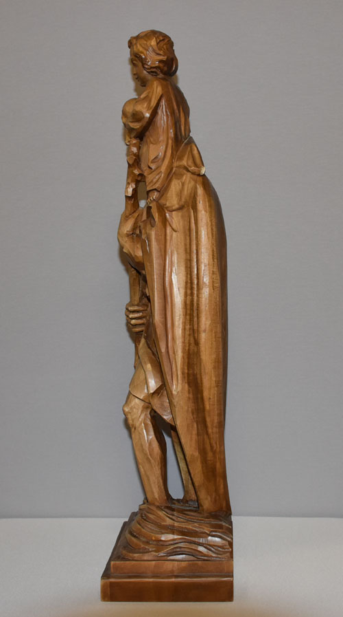 Holzskulptur, Heiliger Christophorus