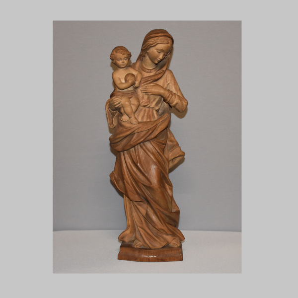Heilige Madonna, Holz geschnitzt, 20. Jhd.