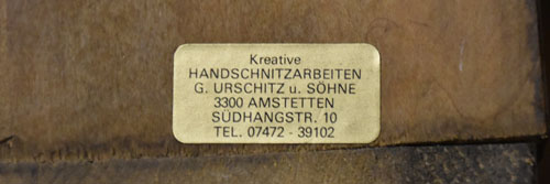 Holzrelief, Urschitz und Söhne