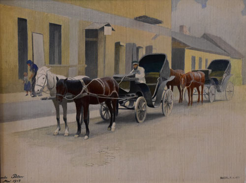Kutschenfahrt, Polen, 1913