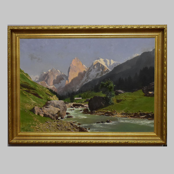 Landschaft, Bergkulisse, Gemälde