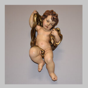 Putto, hängende Engelsskulptur