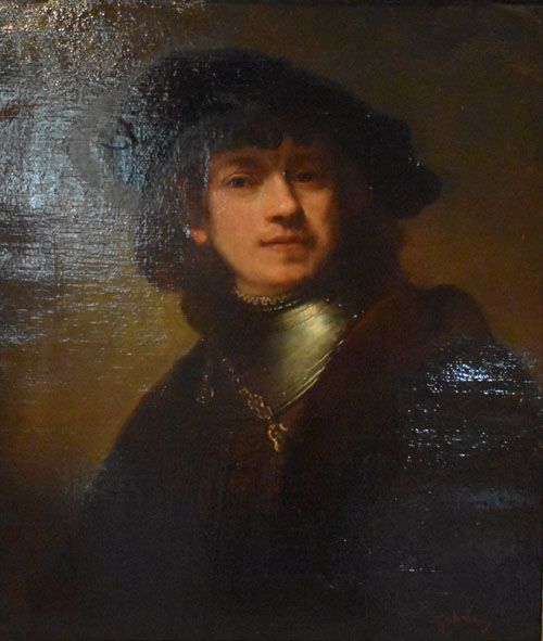 Vedovs, Altmeisterkopie, Rembrandt in jungen Jahren
